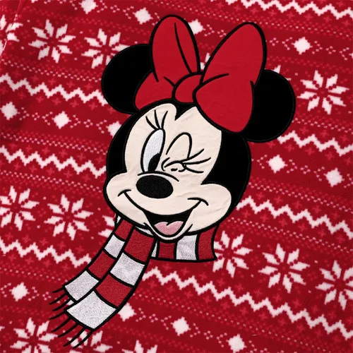 Vista 5 de Disney Sudaderas navideñas a juego para la familia, para niños y niñas, divertidas sudaderas navideñas de Minnie Mickey para la nieve