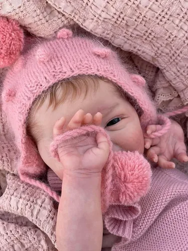 Vista 2 de cosheng Muñecas realistas de bebé Reborn de 20 pulgadas, juguete realista de silicona suave para recién nacidos a partir de 3 años