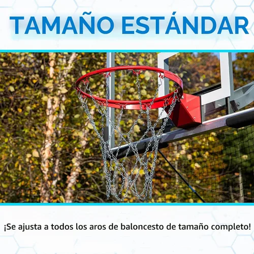 Vista 2 de Franklin Sports Red de baloncesto Plateado