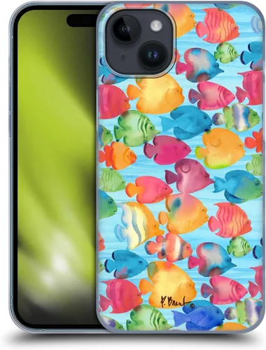 Vista 17 de Head Case Designs Officially Licensed Paul Brent Agate Mermaid Coastal Hard Back Case Compatible with Apple iPhone 15 Plus