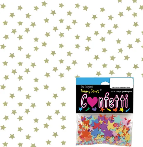 Vista 3 de Confetti Star 1/8" Gold - Paquete al por menor #9933 QS0