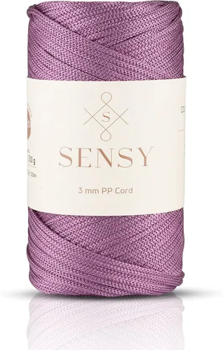 Vista 124 de Cuerda de poliéster Sensy Premium de 3 mm, 120 metros, 100% cordón de polipropileno, cuerda de macramé de 3 mm, cordón para bolsos de ganchillo