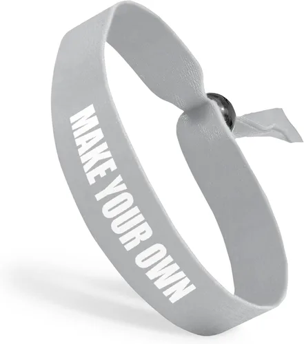 Vista 14 de Pulseras de tela con cuentas ajustables reutilizables Totalmente personalizables Ideal para conciencia, promociones y eventos Disponible a