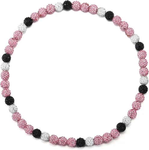 Vista 10 de Collar de Cadena de Béisbol con Perlas para Hombres, Regalos de Collar de Béisbol de la Colección Bling Ice para Niños, Collar de Accesorios