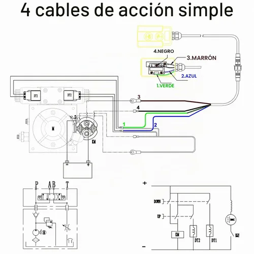 Vista 7 de Unidad de poder de la bomba hidráulica de la bomba hidráulica del interruptor teledirigido 12v DC del remolque