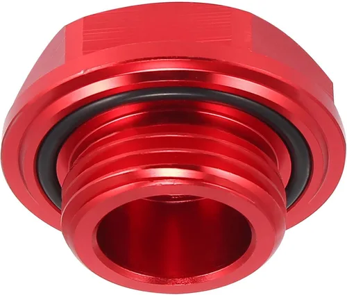 Vista 6 de Tapa de tapón de llenado de aceite de motor de gas de aleación de aluminio roja para Toyota TRD Highlander RAV4 Yaris Camry Corolla Tacoma Land