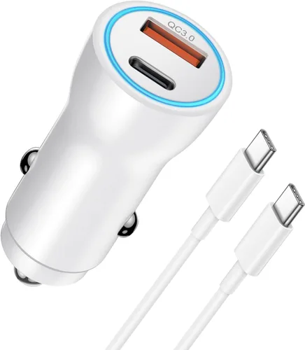 Vista 10 de Cargador de coche para iPhone 17 16 15, [Certificado MFi de Apple] Cargador de coche USB C de 43W de carga rápida con cable tipo C a C de 1 metro