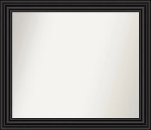 Vista 34 de Amanti Art Espejo personalizado, espejo de baño negro puente, espejo de pared o espejo de tocador de baño sobre el fregadero (26 x 26 pulgadas)