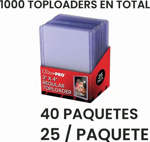 Vista 2 de Ultra Pro Serie regular 3"x4" Toploaders Caja de 1000 (40 paquetes sellados de 25 quilates)