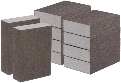 Vista 10 de HARFINGTON Bloques de esponja de lijado de grano medio, bloque de lijado de espuma de grano 180-240 para pulir la cocina, paneles de yeso de madera