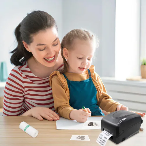 Vista 6 de Mini papel adhesivo para impresora térmica, papel adhesivo para mini impresora, rollo adhesivo autoimprimible para la mayoría de los niños, cámara