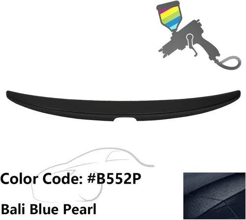 Vista 2 de IKON MOTORSPORTS Alerón de maletero compatible con Honda Accord Sedan 2008-2012 de 4 puertas, estilo de fábrica pintado #B552P Bali Blue Pearl ABS