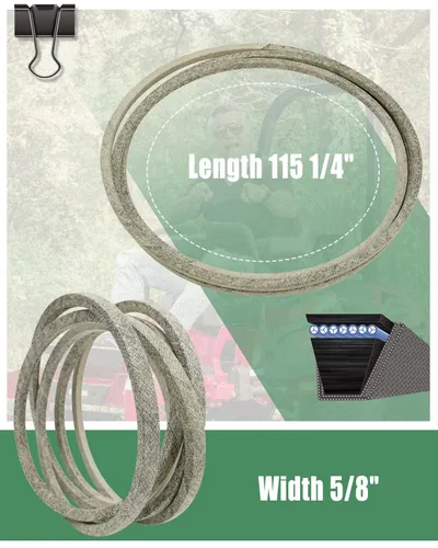 Vista 3 de Cinturón de cubierta para John Deere 737 757 Ztrak, reemplazo TCU16907