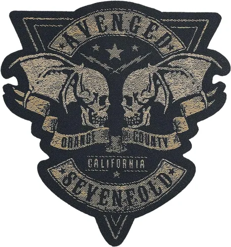 Vista 3 de Avenged Sevenfold Parche cosido con apliques metálicos troquelados "Orange County California