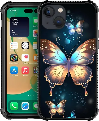 Vista 175 de Funda compatible con iPhone 8, a prueba de golpes, antiarañazos, bandera de ciervos de cola blanca de grano de madera estadounidense