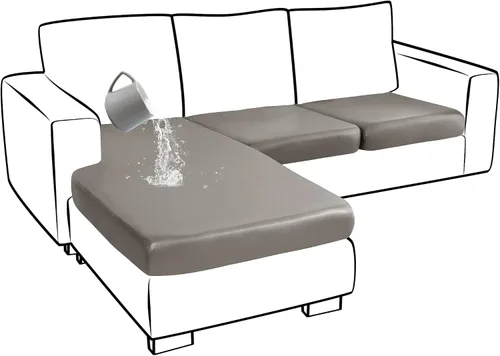 Vista 39 de Yates Home Funda de cojín de piel sintética para sofá, impermeable, elástica, para asiento de caravana, sofá biplaza, protector de muebles, funda