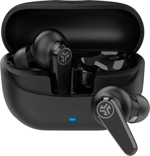Vista 10 de JLab Go Pods ANC Auridífonos True Wireless Bluetooth con Estuche de Carga, Cancelación Activa de Ruido Híbrida + Sé Consciente para una Escucha Lila