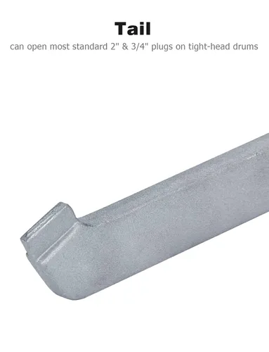 Vista 5 de Mellbree - Llave de tapón de aluminio - Herramienta para abrir barriles de galones de 10, 15, 20, 30, 50, 55 galones - Se ajusta a tapas de bung
