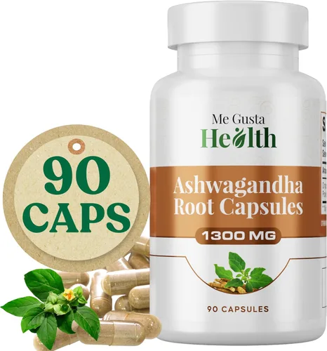 Vista 9 de Ashwagandha - Cápsulas de polvo de raíz de 1300 mg, soporte para el metabolismo de la cápsula para mujeres y hombres, apoyo inmunológico