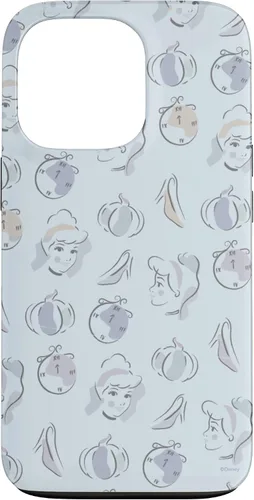 Vista 10 de Disney Carcasa para iPhone 17, diseño de acuarela de Cenicienta, color azul