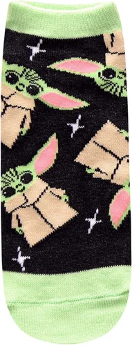 Vista 2 de STAR WARS Baby Yoda Come to the Cute Side JuniorsWomens 5 Pack Ankle Socks