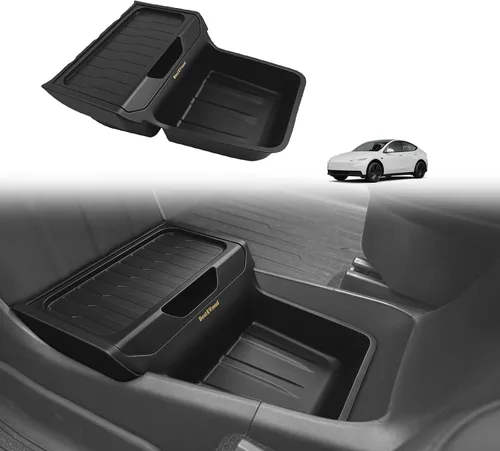 Vista 13 de BestEvMod Bandeja organizadora de consola central inferior compatible con Kia EV6 2022-2026, caja de almacenamiento de accesorios interiores