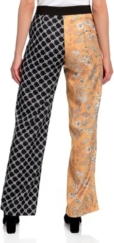 Vista 2 de mod x Dual Printed Woven Elastic Waist Side Zip Wide Leg Pants