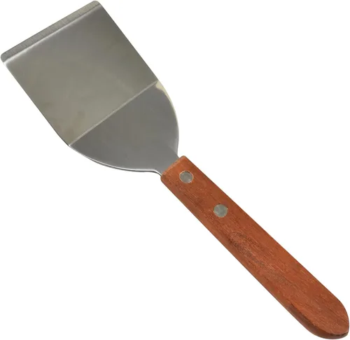 Vista 2 de R&M Espátula de acero inoxidable de 7.5" – Herramienta de cocina y horneado