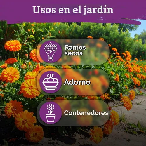 Vista 6 de 500 Ball's Orange Calendula Heirloom Flower Seeds, Calendula Officinalis