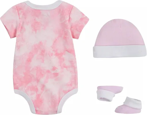 Vista 2 de Nike Conjunto de 3 piezas con diseño de teñido anudado para bebés y niñas