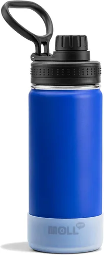 Vista 23 de Botella de agua de 12 oz para niños de acero inoxidable con aislamiento al vacío de boca ancha Botella de agua deportiva - Pequeña botella de agua
