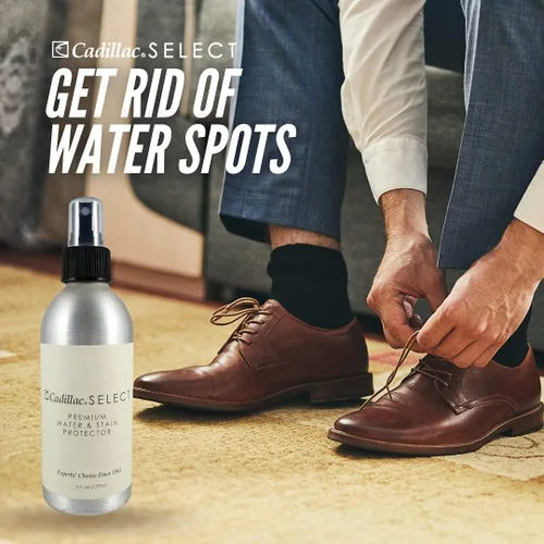 Vista 4 de Cadillac Select Premium - spray repelente al agua y protector antimanchas impermeable para usar en gamuza, piel y nobuck