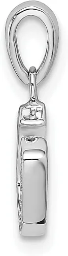Vista 2 de Collar con dije de herradura de plata de ley 925 circonita cúbica circonita cúbica buena suerte cuerno italiano joyería fina para mujer regalos