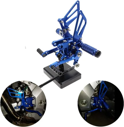 Vista 12 de PROCNC Estriberas traseras de aluminio para motocicleta Reposapiés Estriberas traseras Apoyapiés Compatible con Suzuki GSXR1000 2000 2001 2002 2003