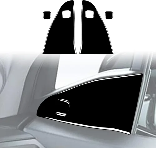 Vista 6 de 4 calcomanías para auto con diseño de pilar en el interior del espejo retrovisor compatible con Ridgeline 2017 2018 2019 2020/Passport