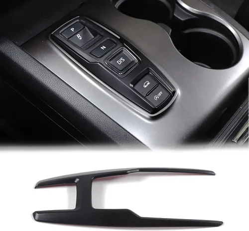 Vista 8 de Marco de Botón de Palanca de Cambios Trim para Honda Pilot 2016-2022/ Ridgeline 2020-2023/ Passport 2019-2023, Material ABS Cubierta del Panel
