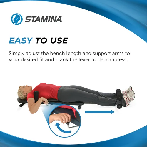 Vista 7 de Banco de estiramiento para espalda In Line de Stamina Capacidad de peso de hasta 250 libras; equipo de fitness sin descompresión de inversión