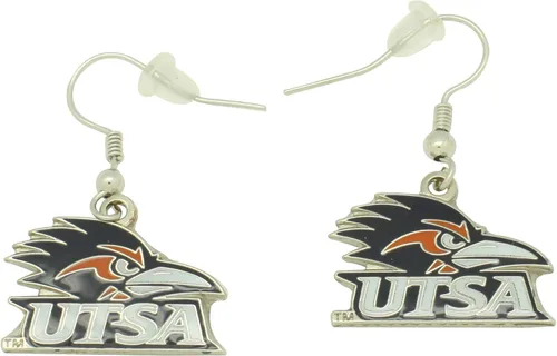 Vista 8 de aminco NCAA - Aretes colgantes con logotipo de la NCAA para mujer Georgia Tech Yellow Jackets
