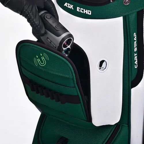 Vista 4 de ASK ECHO Soundless-Series - Bolsa para carrito de golf con 15 divisores, parte inferior con bloqueo de agarre