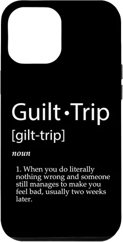 Vista 26 de Guilt Trip Definition Sarcastic Joke for Mean Adult Parents Case for iPhone 17