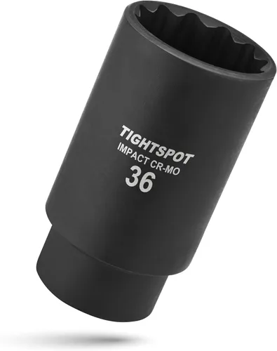 Vista 22 de TIGHTSPOT - Zócalo poco profundo de 1/2" Dr 1 1/2 pulgadas, antirredondo, 6 puntos, acero CRMO