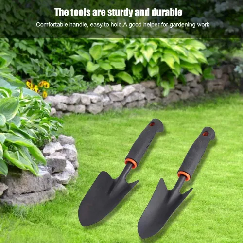 Vista 6 de Pala de jardín, 4 unids/set de herramientas de rastrillo de jardín espesado, accesorios de jardinería para el hogar para plantar flores