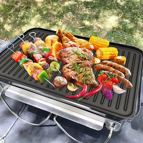 Vista 7 de Parrilla de hierro fundido para parrilla de carbón y gas Weber Go-Anywhere