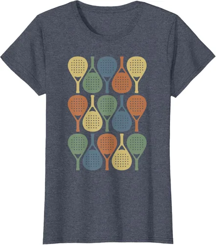 Vista 64 de Vintage Retro Padel Camiseta de Padel Sports Lover