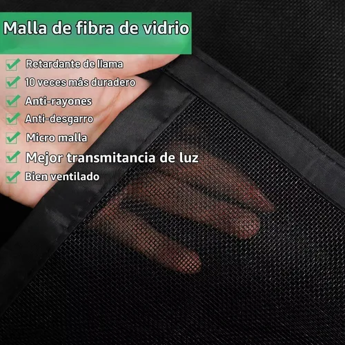 Vista 3 de RELIANCER Pantalla Magnética de Puerta de Fibra de Vidrio, Se Ajusta a Puerta de Tamaño 30"x78", Malla de Puerta de Cierre Automático con Imanes