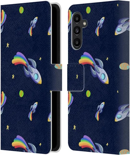 Vista 86 de Head Case Designs Officially Licensed Carla Morrow Colorful Space Dice Patterns Leather Wallet Case Compatible with Samsung Galaxy A07 4G