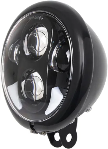 Vista 7 de SKTYANTS Faro delantero LED de 5 3/4 5.75 pulgadas para motocicleta, haz alto y bajo con cubeta de carcasa de 5.75 pulgadas compatible con FXWG