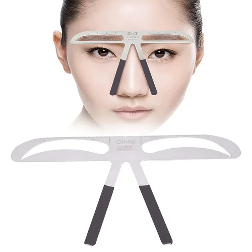 Vista 7 de Eyebrow Ruler, Professional Eyebrow Measure Balance Extension Ruler Meteor Eyebrow Shape Stencil Make Up Beuaty Accessory Tool