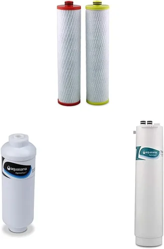 Vista 5 de Aquasana Cartuchos de filtro de repuesto (etapas 1 y 3) para sistema de filtro de agua de ósmosis inversa OptimH20 para debajo del fregadero,