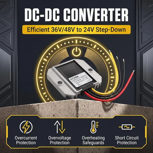 Vista 2 de Convertidor DC-DC 36V/48V a 24V, 5A 120W IP67